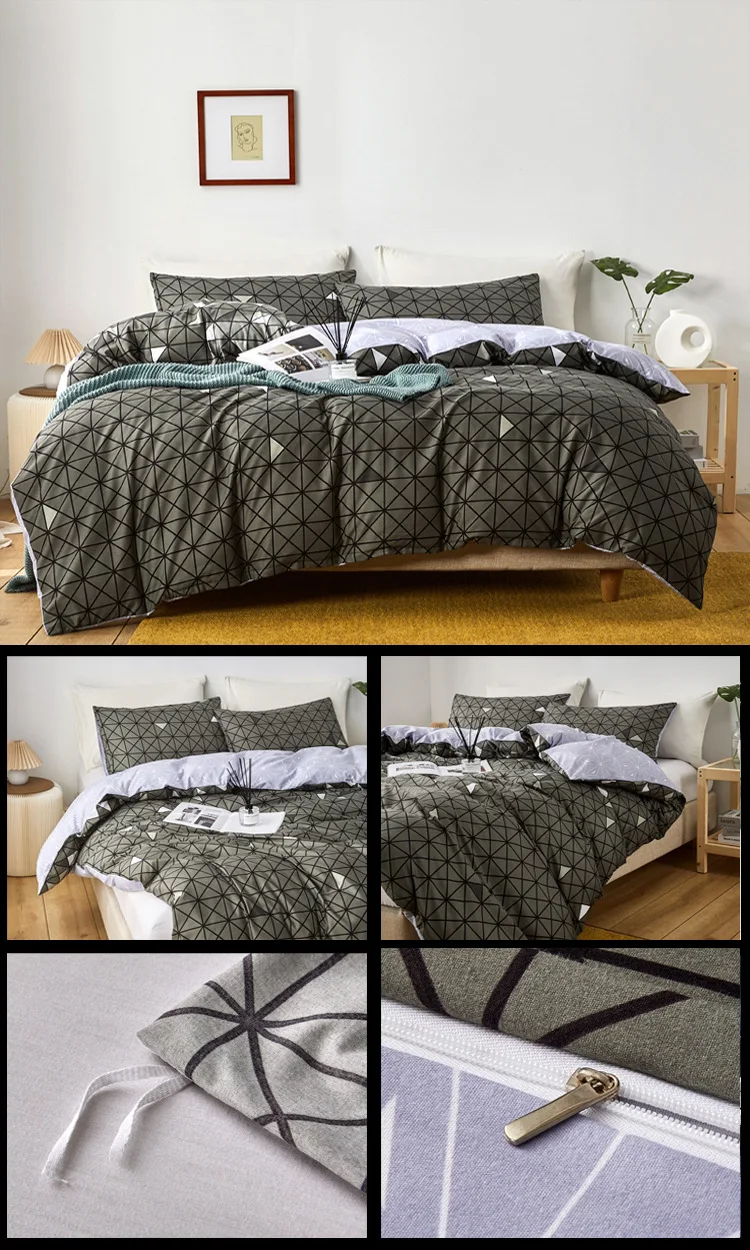 3pcs Star Sky Duvet Cover with Pillow Case Printed Luxury 3d Comforter Bedding Set with Cover Queen/King Double or Single Bed