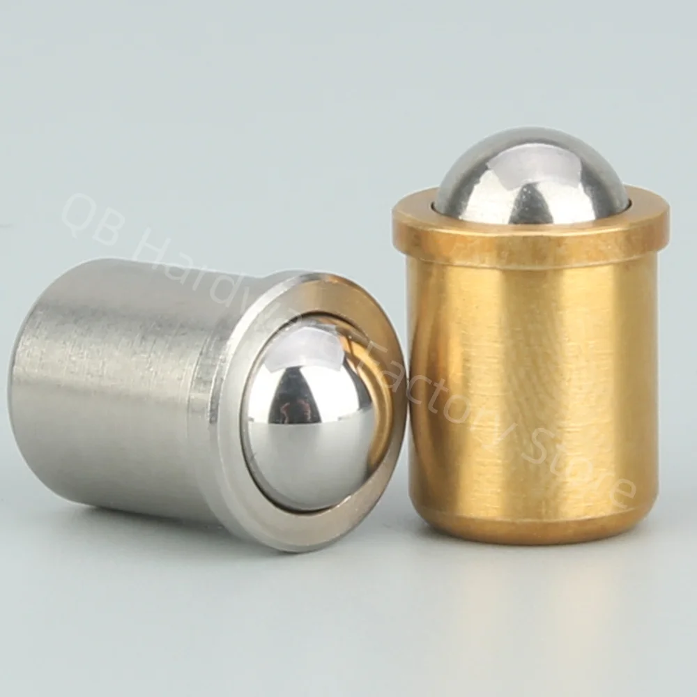 Customizable Press Fit Plunger Stainless Steel/Brass Spring Ball Plungers With Locating