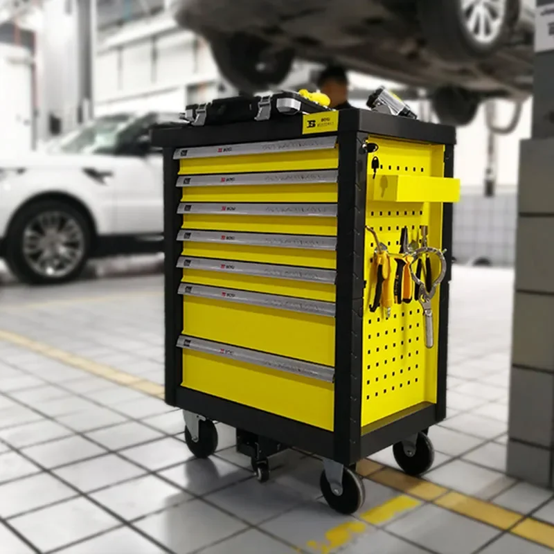 Mechanical Professional Tool Cabinet Organizer Workshop Wheeled Screwdrivers Trolley Tool Cabinet Large Tool Arrangement 6