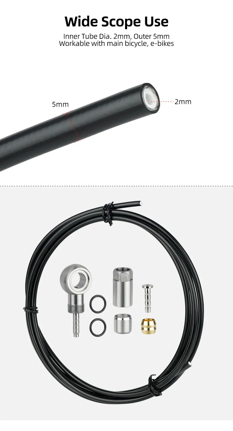 Fahrrad-Verbindungsbolzen aus Edelstahl für SHIMANO SLX XT XTR Saint BH90, gerader Banjo-Bremsschlauch, hydraulische Bremsbefestigung für Fahrräder – Detail 10