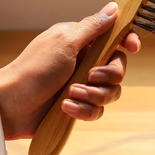 Új Méhészeti Berendezés Wasp Méhseprő Ló Farok Kefe Fa Kiváló Minőségű Mézes Söpörés Méhész Eszközök - Image 4