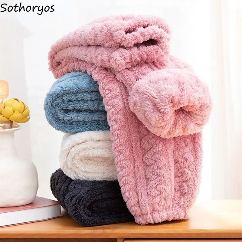 

New Sleep Bottoms Women Solid 6 Colors All-match Warm Loose Simple Home Winter Daily Nightwear Delicate Sweet Popular Fashion