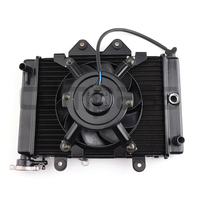 200cc 250cc Water Cooled Engine Cooler Radiator Cooling With Fan For Motorcycle Motorcycle Quad 4x4 ATV UTV Parts