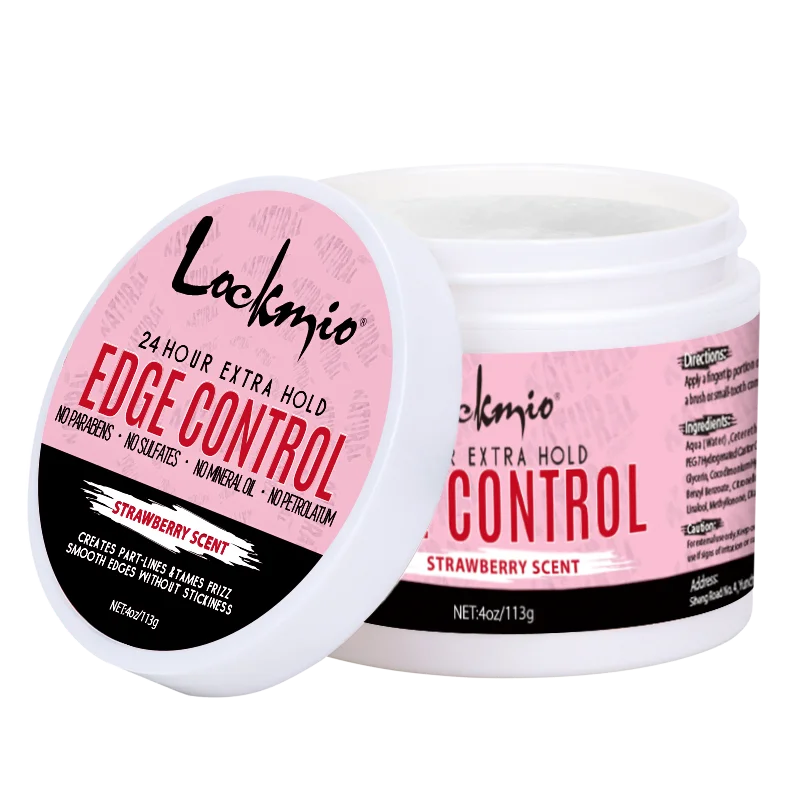 LOCKMIO 113g Edge Control Wax for Women 4c Hair Sleek Gel Cream 24 Hour Lasting Strong Hold Pomade for Slick Back Broken Hair