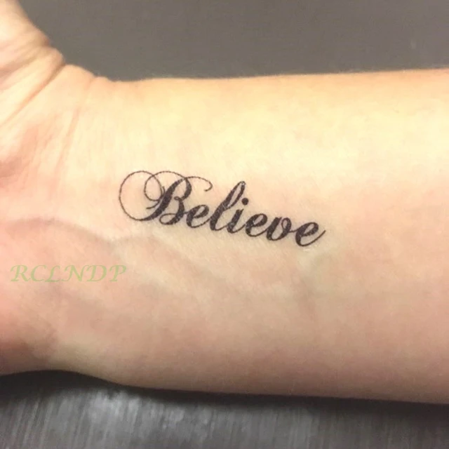 Buy 36 Designs Temporary Tattoos Faith Words Hope Love Happiness Letters  Believe Fake Tattoos for Women Girls Men Adults Online at desertcartINDIA