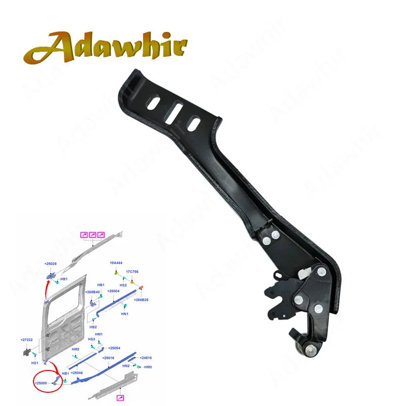 Roller Guide Sliding Door Bottom Right Hinge For Ford Transit 2014- Transit/Tourneo Custom 2012- (Ttf) 1824987 Bk21-V25000-Ac