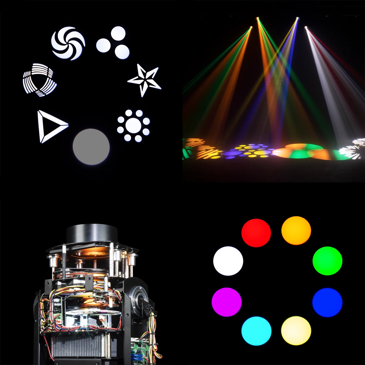 Custodia da volo SHEHDS con 200W Spot Beam LED testa mobile 6/18 canali DJ Disco Party Nightclub Dance Wedding Stage Lighting