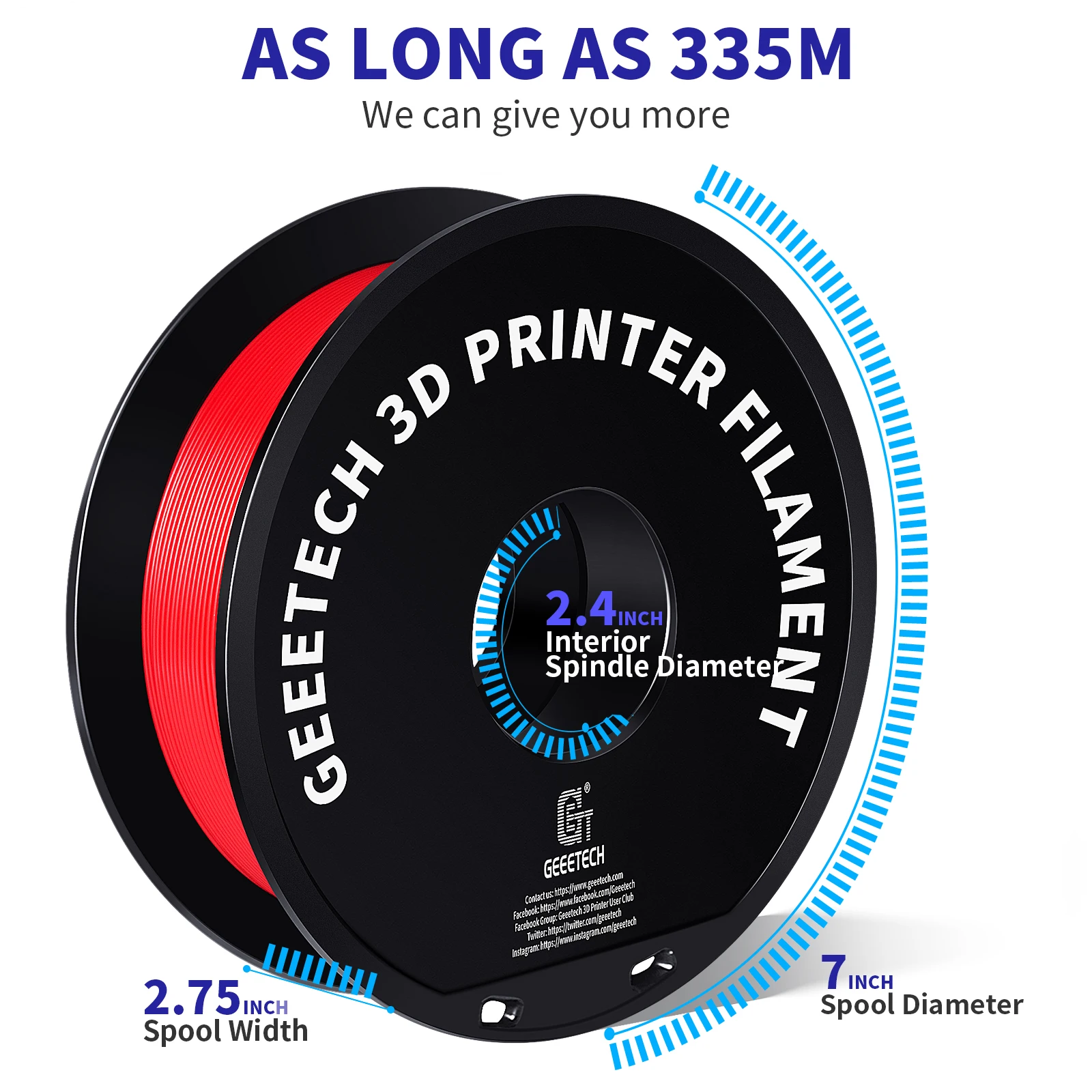 Geeetech 1kg 1.75 mm 1kg 2.2lbs Puro Petg Filamento da Impressora 3d Embalagem a Vácuo Emaranhado-livre Materiais de Impressão 3d - Imagem 5