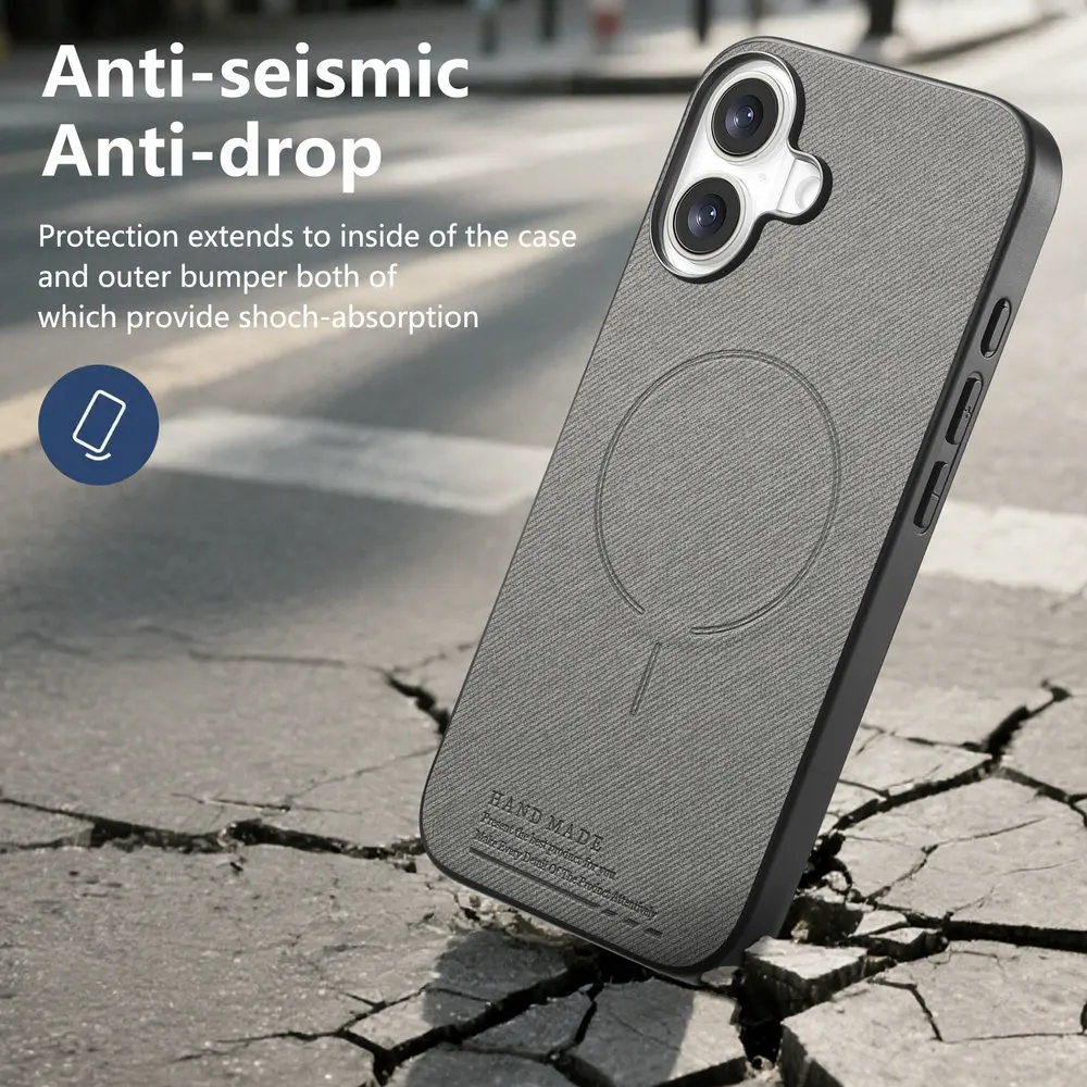Luxury Leather Magnetic Back Case for Motorola Edge Series Smartphones