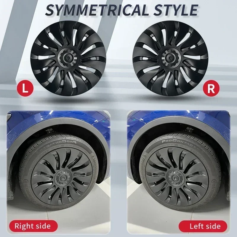 Hub Cap for Tesla Model Y 19 Inch Performance Automobile Replacemen Hubcap Full Rim Cover Car Accessories Wheel Caps 4PCS