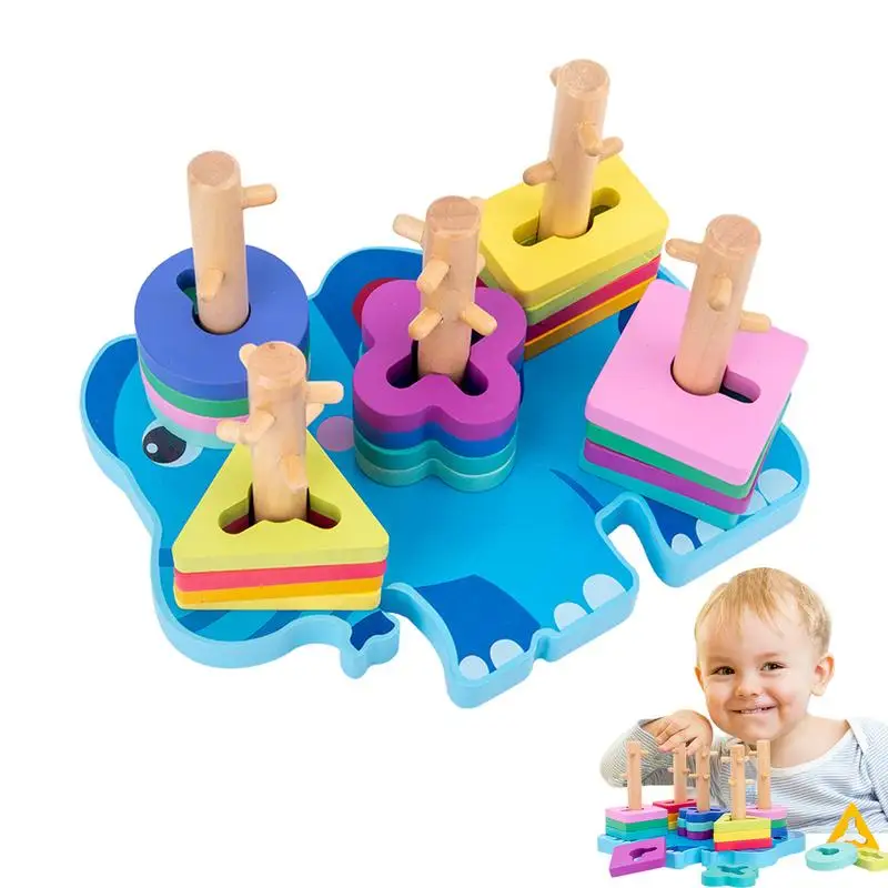 

Wooden Sorting And Stacking Toys Wooden Montessori Toys Sensory Toys Wooden Sorting & Stacking Toys Toddler Learning Shape