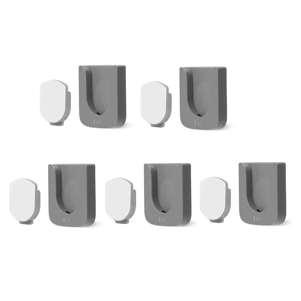 

Magnetic Remote Control Holder Wall Mount, 5Pcs Remote Control Organizers Self-Adhesive TV Remote Control Rack(Gray)