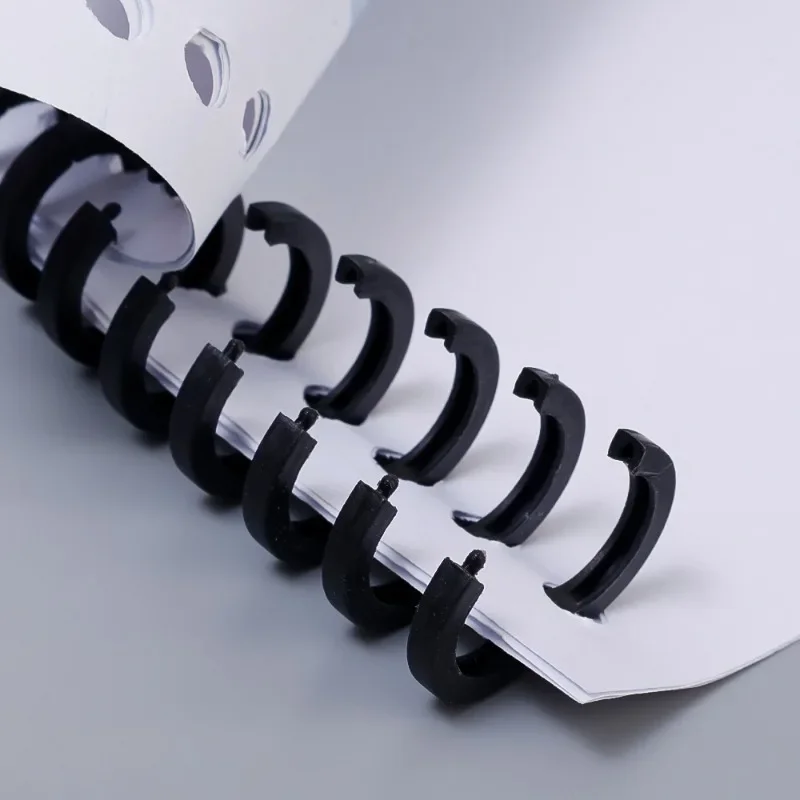 Plastic Binding Combs Detachable Binder Rings for Document Notebook File Calendar Picture Album Making Office School Supplies - 2