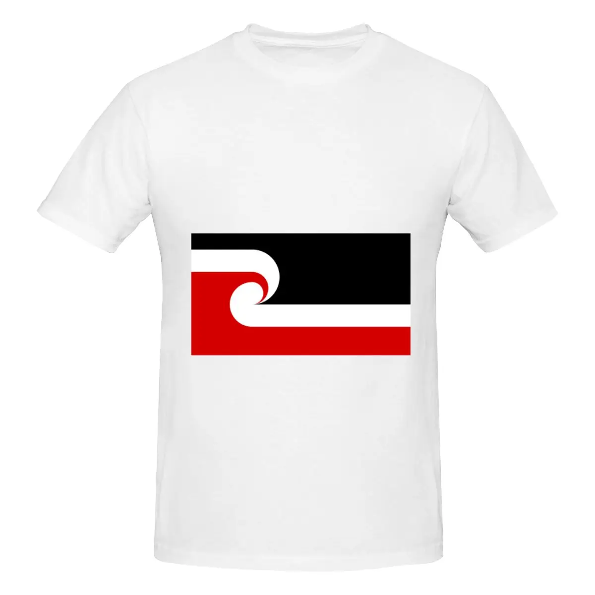 

High Quality 100% Cotton Tino Rangatiratanga Flag Men's Basic Short Sleeve T-Shirt