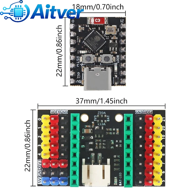 รูปสินค้า บอร์ดพัฒนา ESP32-C3 ขนาดเล็ก รองรับ Wi-Fi & Bluetooth
