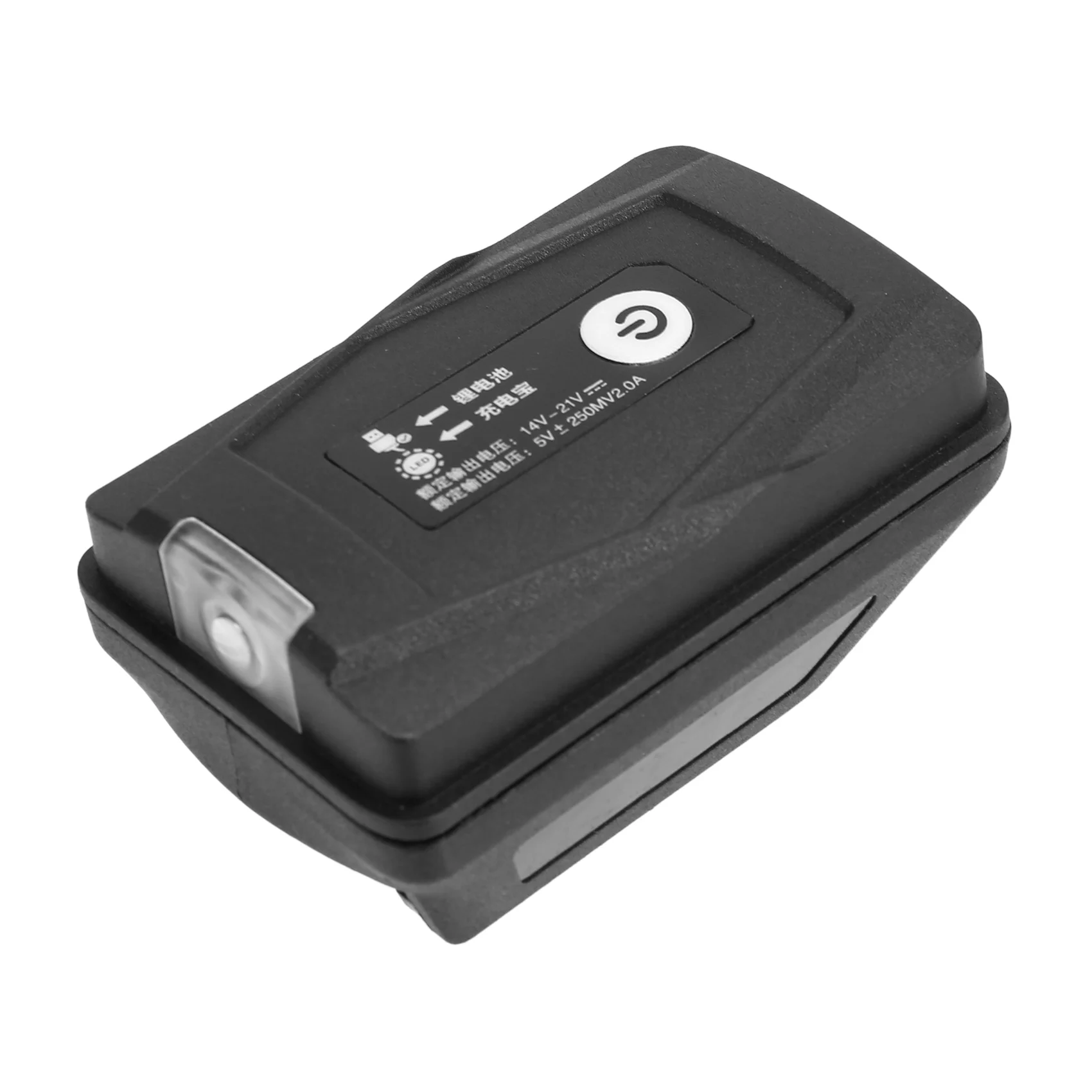 Adapter Light Lamp Flashlight Torch USB Mobile Phone Charger for Worx Orange 4 Pin Socket 20V Li-Ion Battery Power Bank Vogue