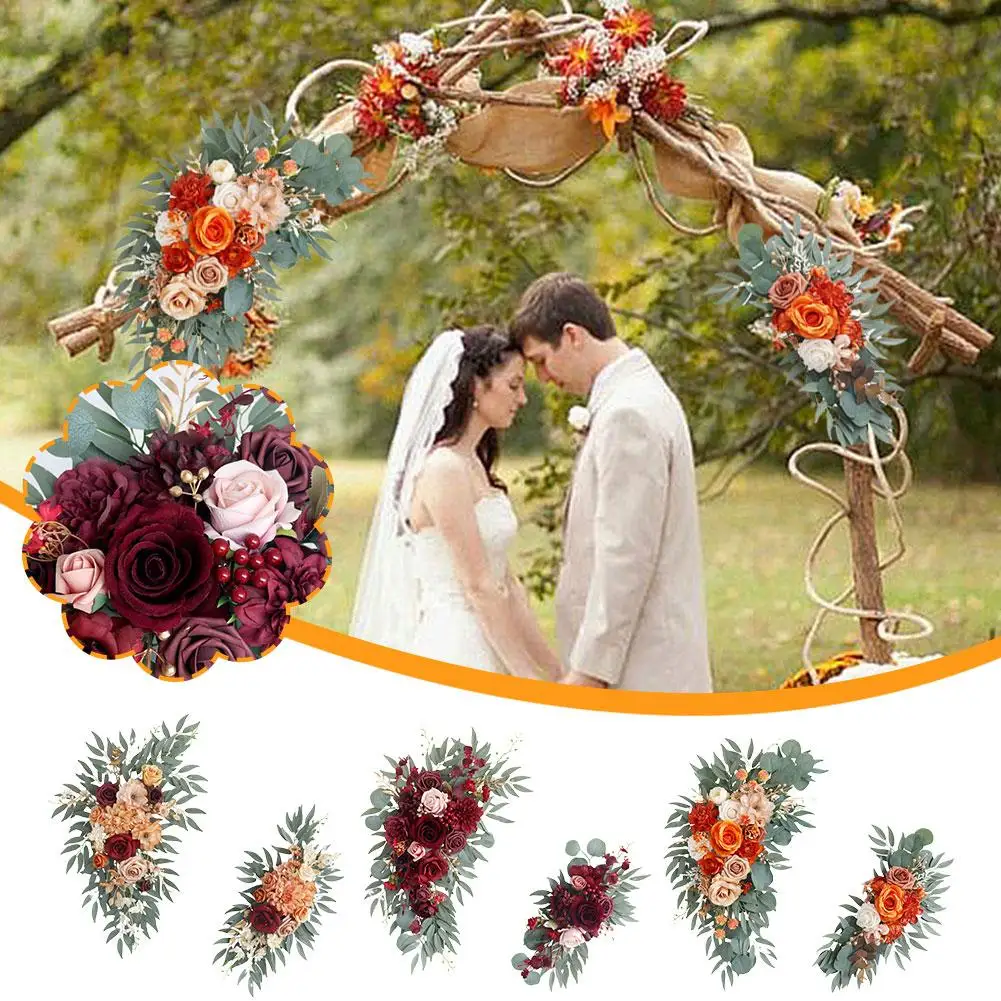 

Artificial Arch Flowers Swag For Boho Wedding Birthday Party Ceremony Flower Garlands Arrangement Reception Backdrop Decor B5T5