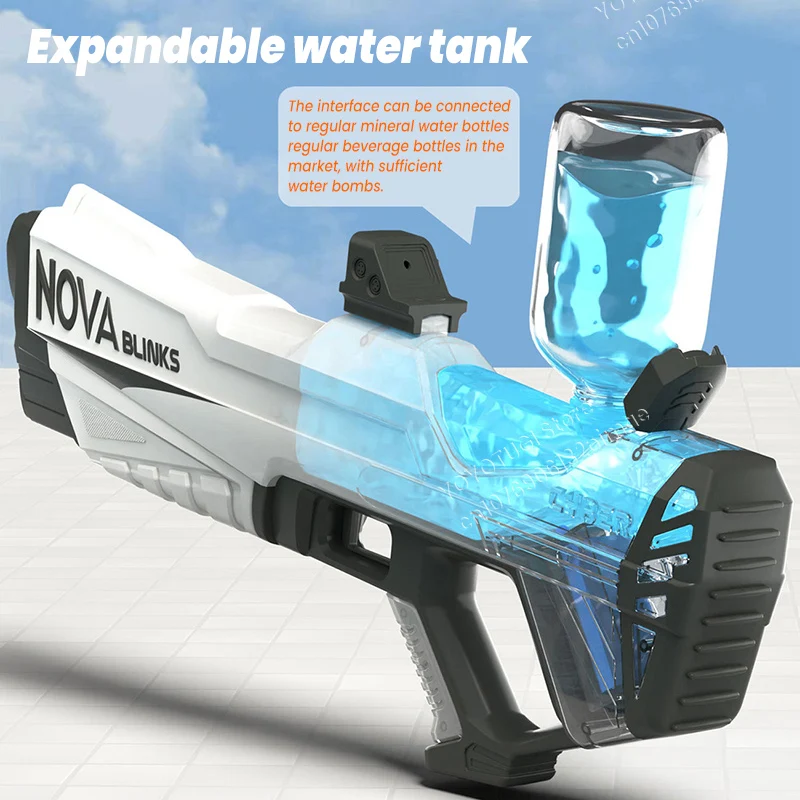 New Electric Water Gun Toys Fully Automatic Continuous Fire Water Gun Large Capacity Beach Summer Children's Water Playing Toys 5