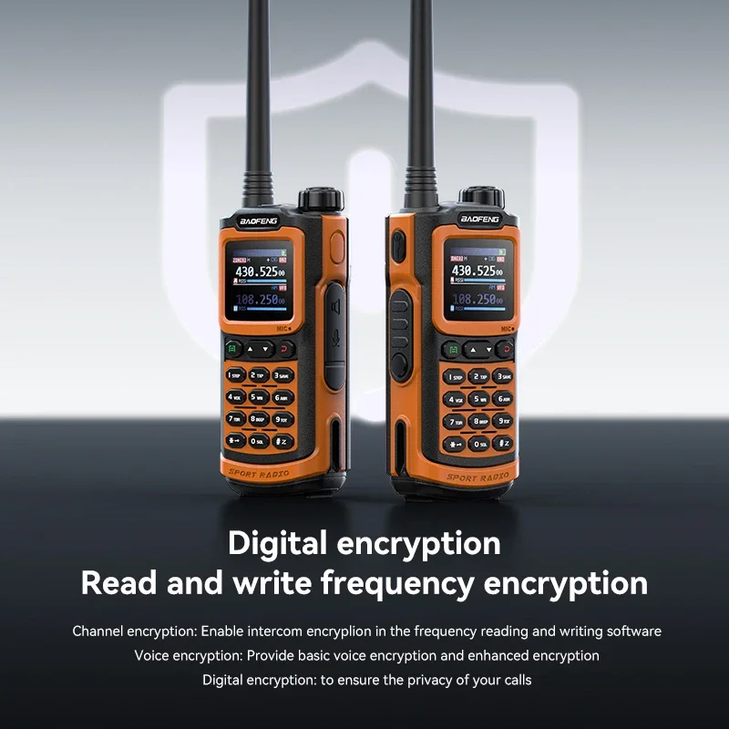 New Baofeng AD-20 Walkie Talkie AM/FM 1024CH Analog/Digital Wireless Copy Frequency Text Message Digital Encryption Record Radio 4