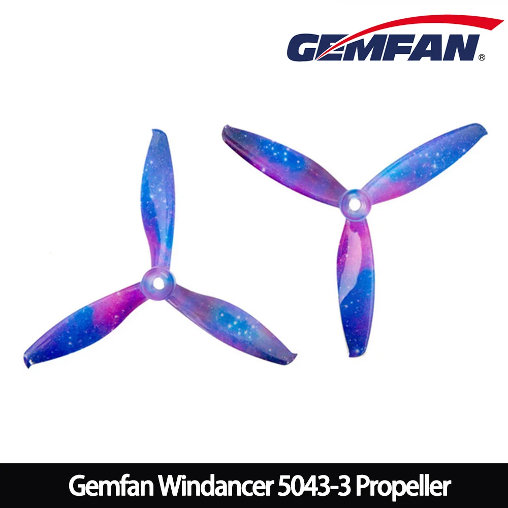 ตัวเลือกสินค้า ใบพัดโดรน Gemfan 5x4.3 3 ใบพัด วัสดุ PC สำหรับ FPV แข่งขัน