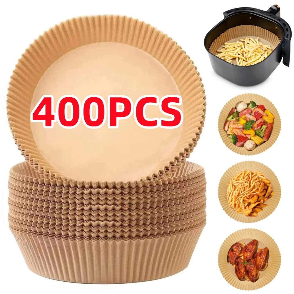 200/400PCS Air Fryer Paper Wholesale Disposable NonStick Baking Mat