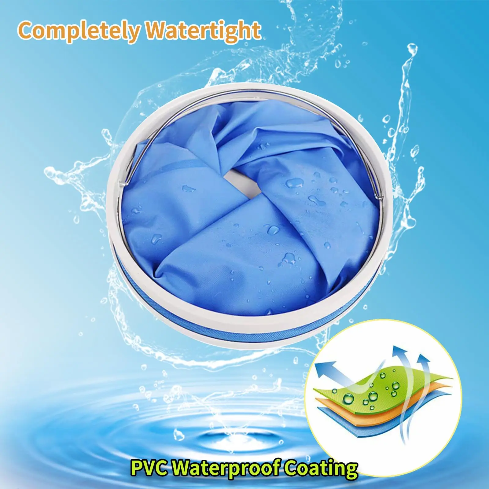 Car Wash Special Oxford Cloth 600D Folding Bucket Large Car Portable Outdoor Plastic Fishing Travel Bucket Cleaning Tool