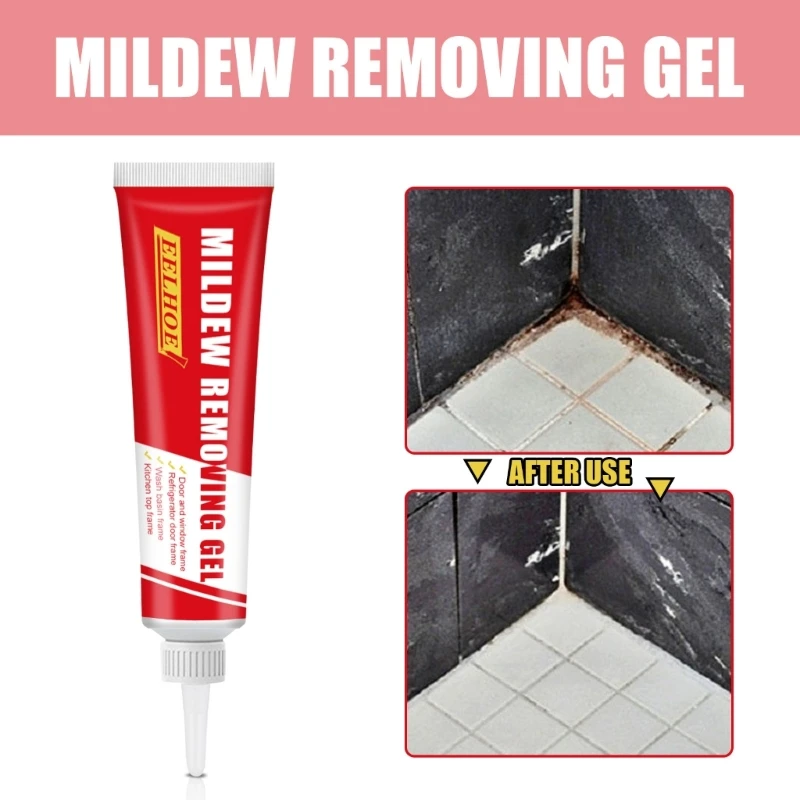 20g Wall Mold Mildews Remover Cleaner Gel Pool Tile Spot Mold Remover for Washing Machine Bathroom Kitchen Mildews Gel