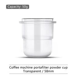 Stackable Reusable Coffee Dosing Cup - Practical & Easy - to - Clean Coffee Tool Accessory (Transparent Frosted)