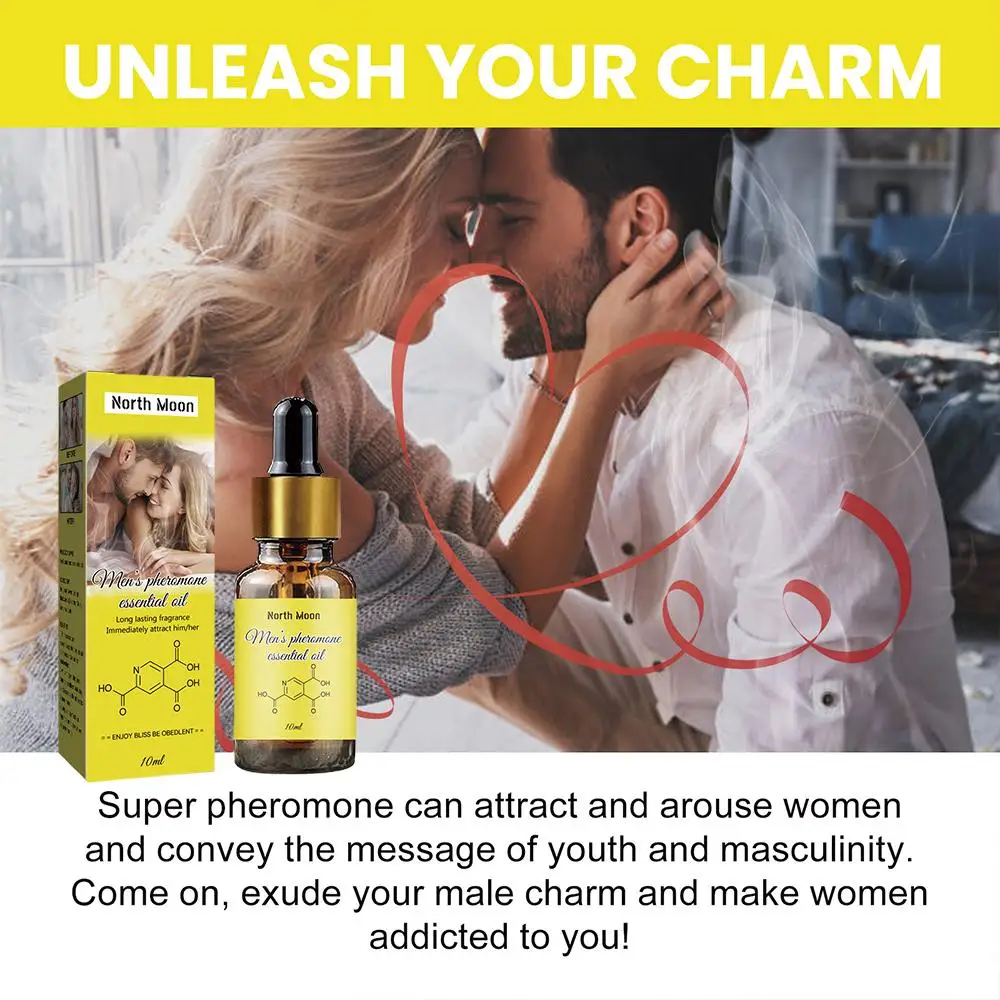 Pheromone Essential Oil 10ml Pheromone Infused Essential Oil For Men To Attract Women Unisex Fragrance E1L1 pheromone essential oil