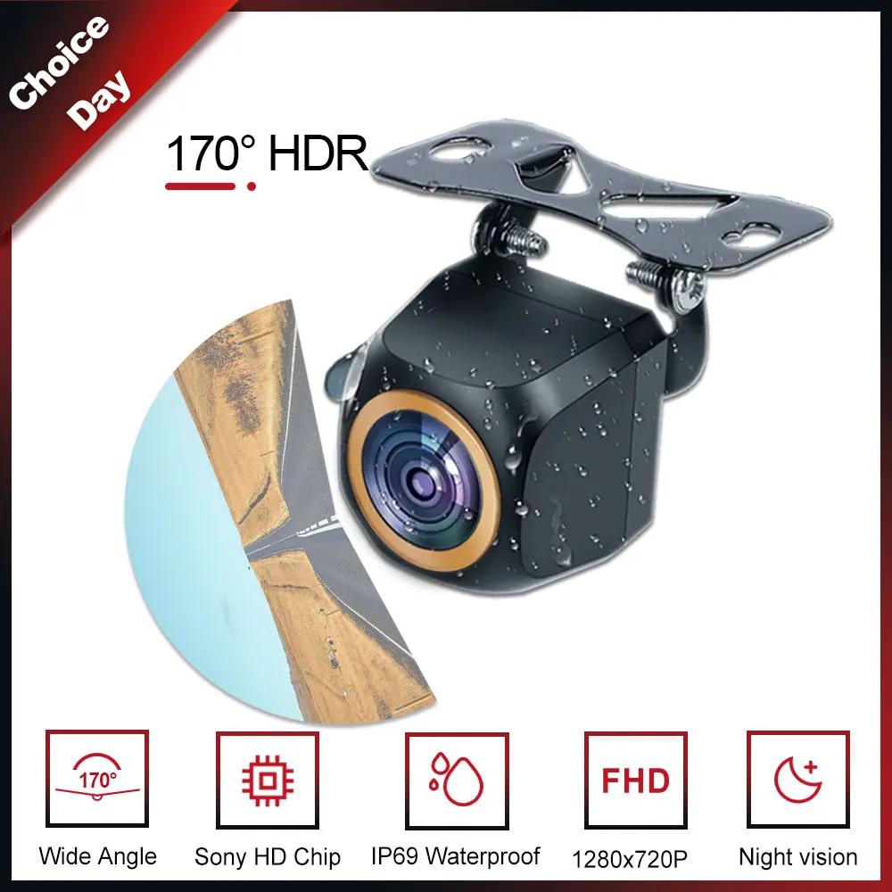 HD Perforated Rear View Car Camera main image 0