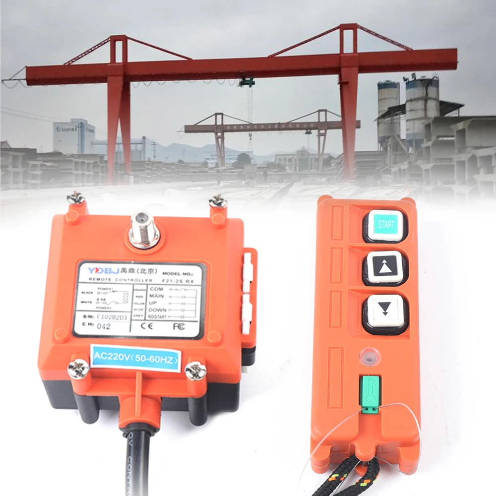 Control Transmitter Radio Remote  For Crane 100m Controller Suitable For  Miniature Electric Hoist And Winch