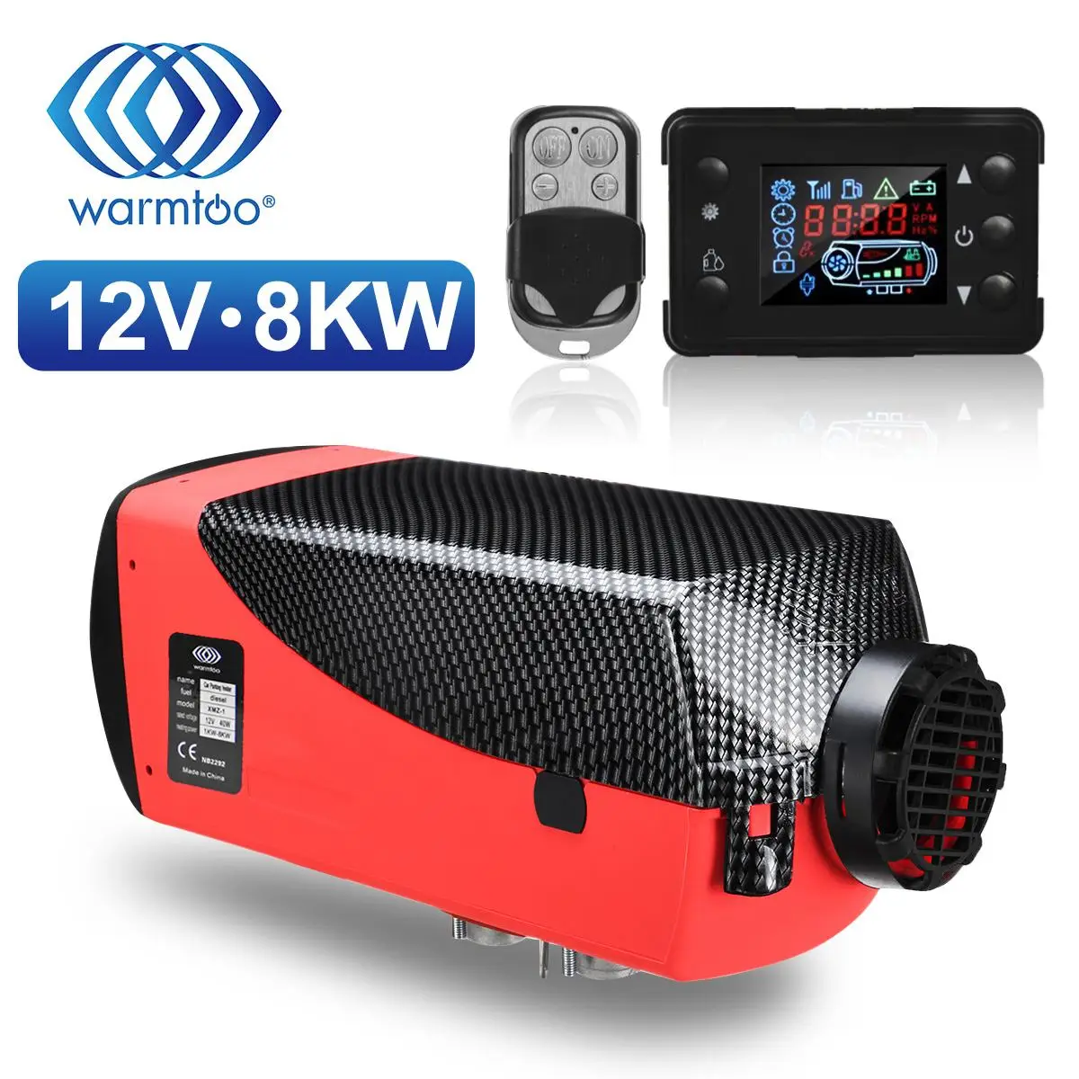 Дизельный Обогреватель воздуха Warmtoo 5-8 кВт 12 В автомобильный обогреватель