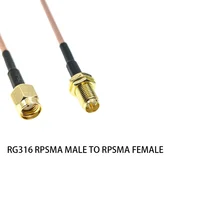 RG316 SMA Male Female To SMA Male Female Crimp Connector Plug RPSMA Nut Bulkhead Extension RF Coaxial Coax Jumper Pigtail Cable - Image 6