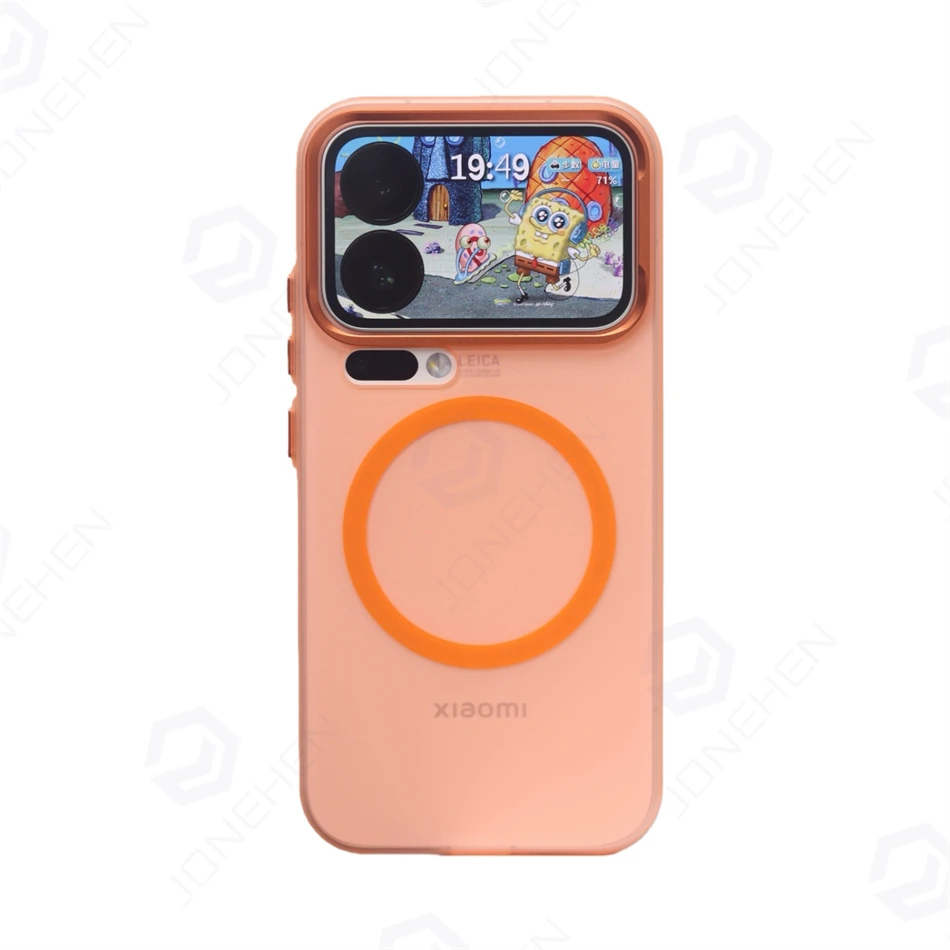 Magnetic Alloy Lens Matte Frosted Shockproof Case - Transparent Skin Feel Finish