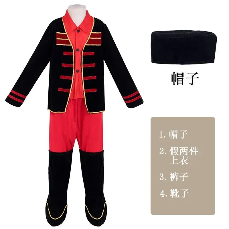 Costume da ragazza di danza russa Sarafan rosso nazionale Russia Cosplay Folk Fancy Dress bambini Halloween abbigliamento tradizionale russo