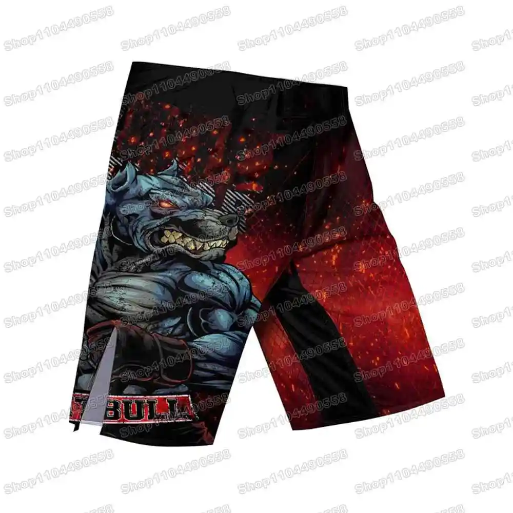 2025 인기 늑대 러쉬 가드 서핑 비치 바지 수영복 다이빙 체육관 긴 소매 MMA BJJ 남자 Jiu Jitsu 피트니스 세트