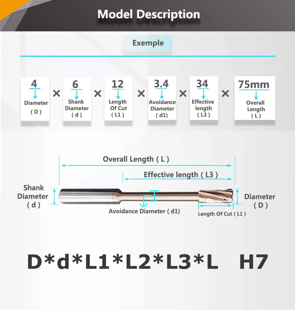 YZH HRC60 Reibahle Interne Kühlung Spirale Nut Toleranz H7 CNC Maschine Loch Bohren Werkzeug Klinge wasser auslass Für Metall – Detail 6