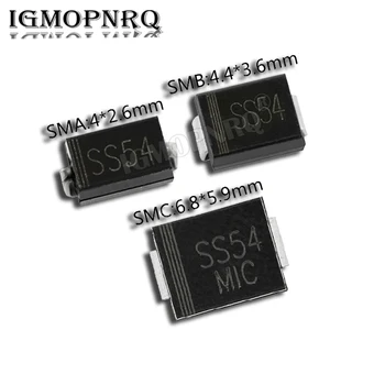 50 pz diodo Schottky SMB SS24 SS26 SS34 SS54 SS56 SMC SS34 SS54 SS56 diodi SMD