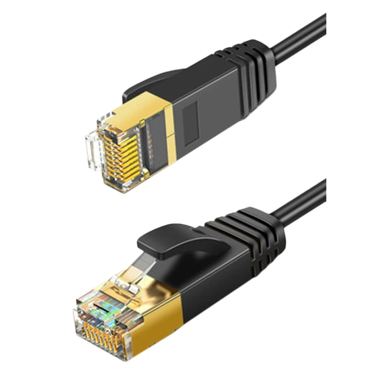 

Ethernet-Кабель Cat 8, сетевой кабель LAN Cat8 Rj45, скоростной сетевой кабель 40 Гбит/с, 32AWG для модема маршрутизатора (0,3 м)