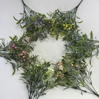 Artificial Flowers UV Resistant Fake Flower Plastic Babysbreath Plants for Garden Porch Window Box Home Decoration Outdoor 2