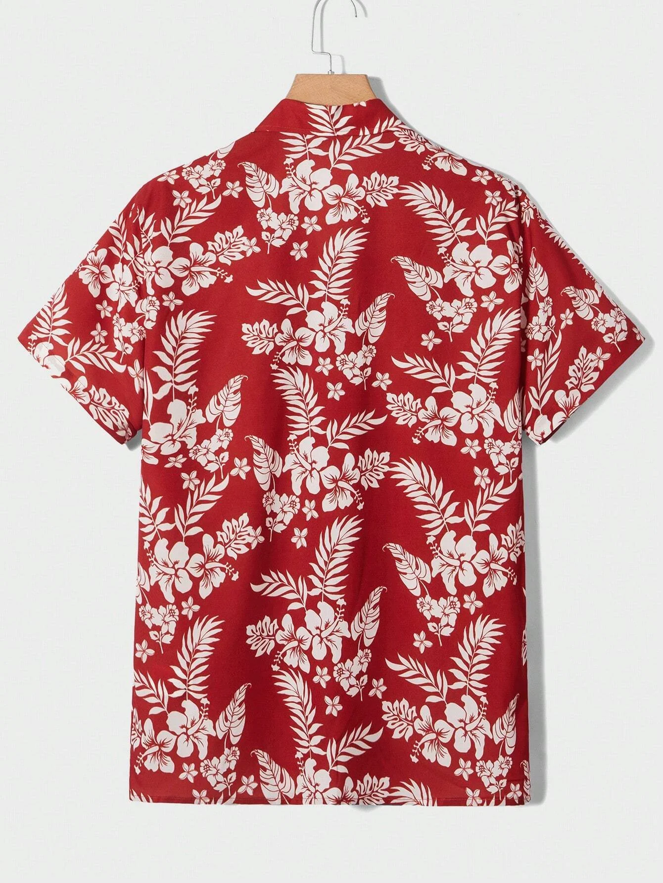 Summer men's new tropical 3D printing lapel short-sleeved shirt Hawaiian casual daily wearing large size XS-5XL 2