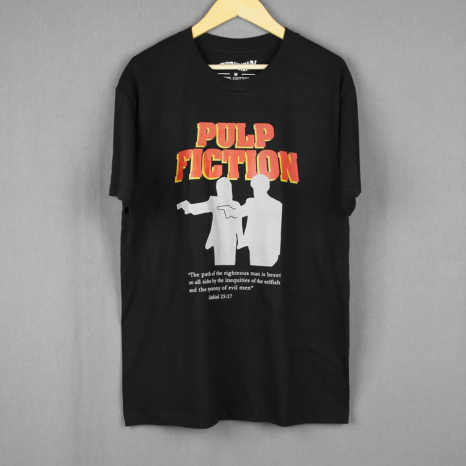 Camiseta Pulp Fiction película Reservoir Dogs The Hateful Eight Travolta  Tarantino Uma Thurman camisa de manga corta para hombre - AliExpress, image size:960x960
