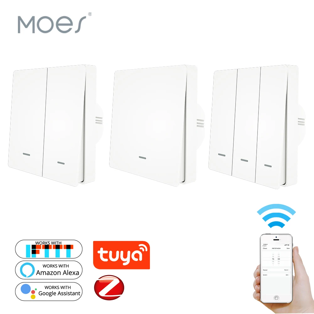 Tuya ZigBee Push Light Switch ZigBee Hub Required Smart Home Automation