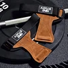 Cowhide Gym Gloves Grips Anti-Skid Weight Power Belt Lifting Pads Deadlift Belt Workout Crossfit Fitness Gloves Palm Protection 1