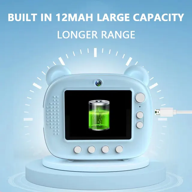Cámara Digital de impresión instantánea para niños, cámara de impresión térmica, cámara de fotos instantánea, juguetes de Video + tarjeta de memoria de 32G - Image 4