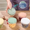 4 Pcs 500ml Round Food Fresh Keeping Box Kitchen Refrigerator Storage Container Fruits Snacks Sealed Jar Microwave Heating 2