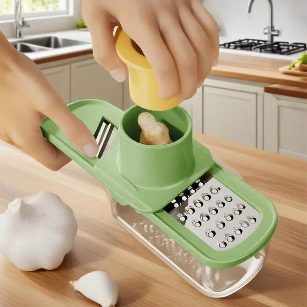 Description Picture 5 of itemPortable 3in1 Garlic Ginger Grinder Kitchen Gadget Mini Garlic Press Manual Garlic Grinder for Crushing Spices Herbs Garlic