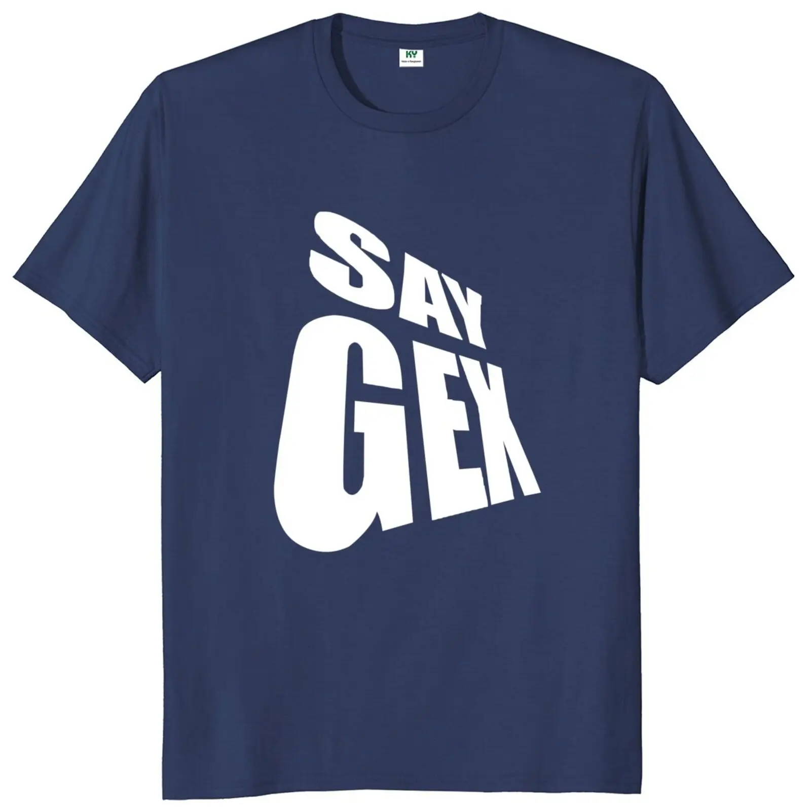 Cay gex-夏用半袖コットンTシャツ,男性用カジュアルユニセックス