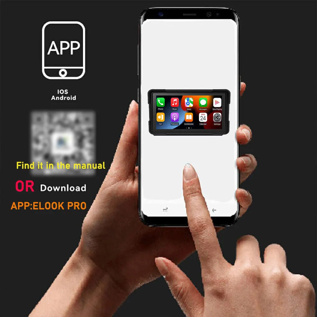 Motorcycle DVR Dash Cam IPS Touch Screen Dual 1080P Waterproof Moto Camera WiFi GPS Dash Cam Front Rear Driving Video Recorder