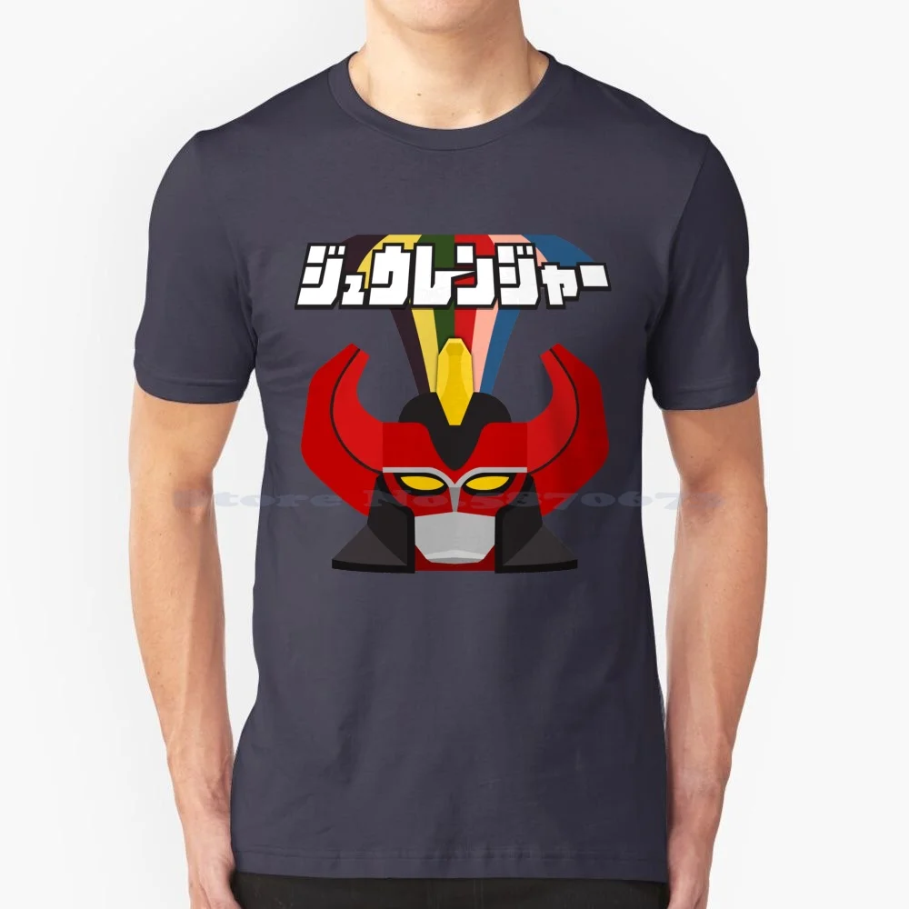 Kyoryu Sentai Zyuranger V2 T Shirt 100% Cotone Tee Zyuranger Super Sentai Megazord Green Ranger Blue Ranger Pink Ranger Giallo